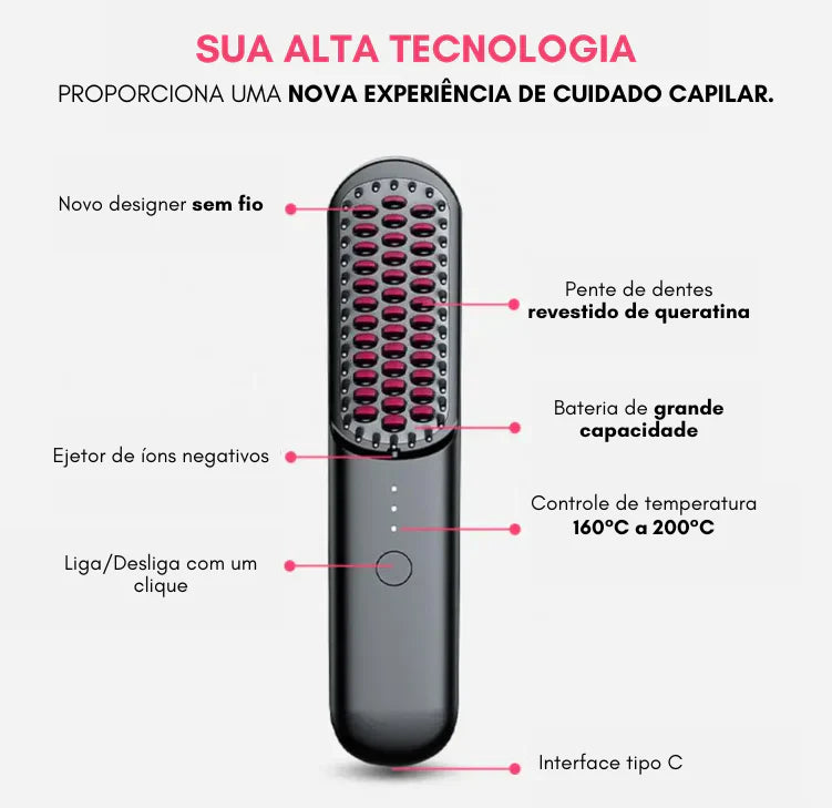 Escova portátil sem fio InnovaGlow