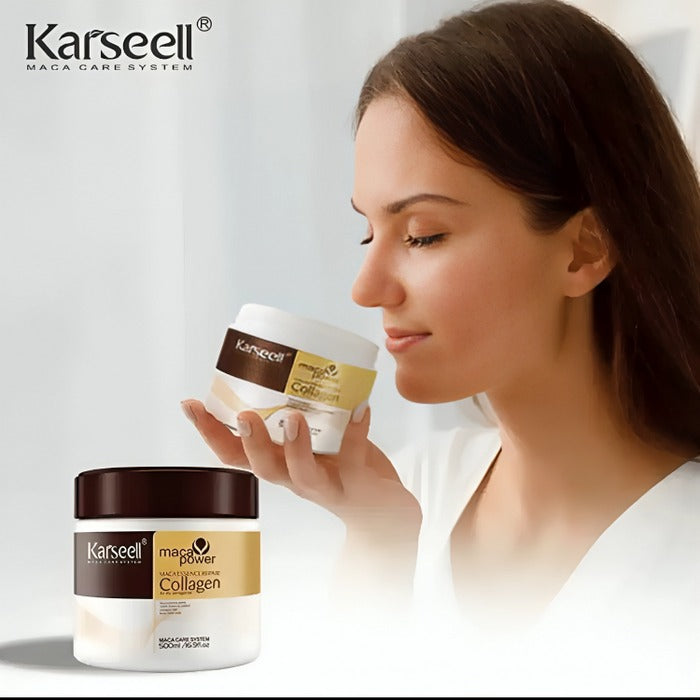 Karseell® 500ml | RESSUSCITE Seu Cabelo PARA SEMPRE! 100% Natural COM EFEITO Único e Exclusivo "Seu Cabelo Mágico!" + Brinde Especial e Frete Grátis!