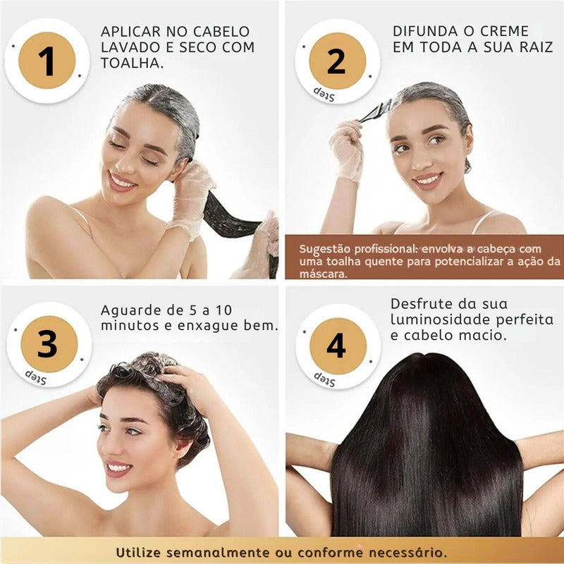 Karseell® 500ml | RESSUSCITE Seu Cabelo PARA SEMPRE! 100% Natural COM EFEITO Único e Exclusivo "Seu Cabelo Mágico!" + Brinde Especial e Frete Grátis!